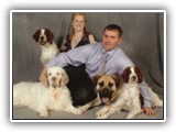 Family Photo: NyaStar Irish Red and White Setters
